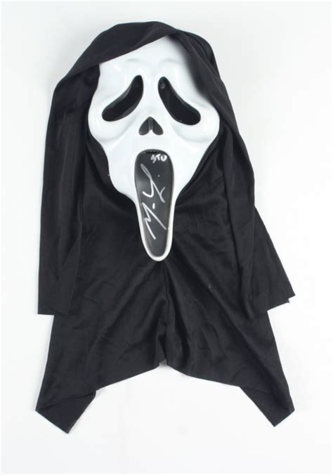 Matthew Lillard Signed Scream Ghostface Mask Inscribed Stu Jsa Coa