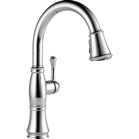 Delta Cassidy Single Handle Pull Down Sprayer Kitchen Faucet In Chrome Dst The Home Depot