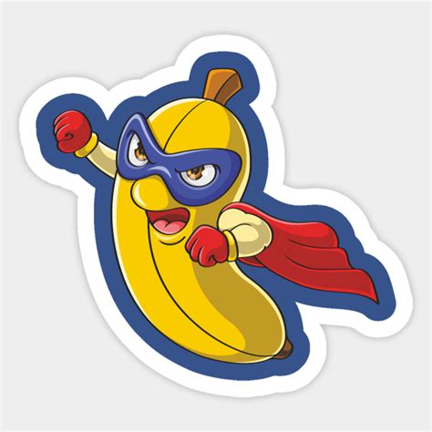 Super Banana Banana Sticker Teepublic