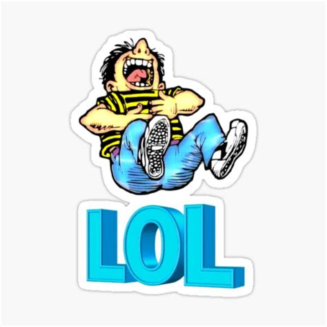 Lol Laughing Out Loud Hilariously Amusing Sticker For Sale By Mrcreativearts Redbubble