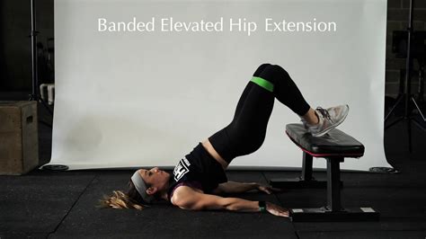 Banded Elevated Hip Extension Youtube