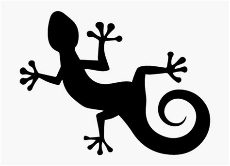 Frog Silhouette Black White Clip Art Silhouette Lizard Clipart Black