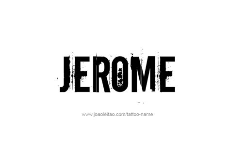 jerome name tattoo designs