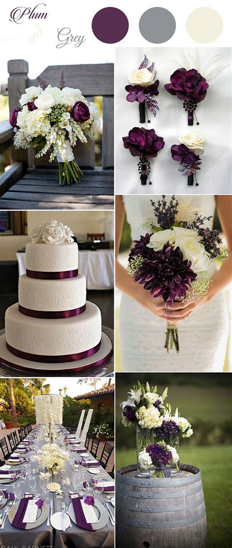 plum purple and grey elegant wedding color ideas 62 plum purple wedding elegant wedding