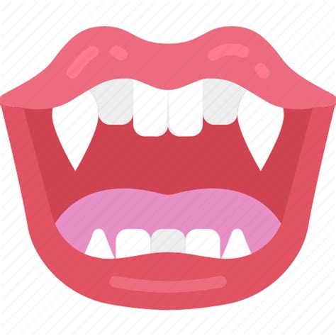 Blood Evil Halloween Mouth Teeth Vampire Icon
