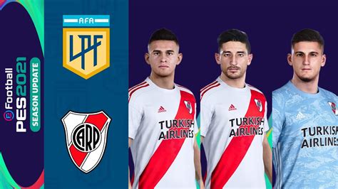 This page displays a detailed overview of the club's current squad. River Plate PES 2021 - YouTube
