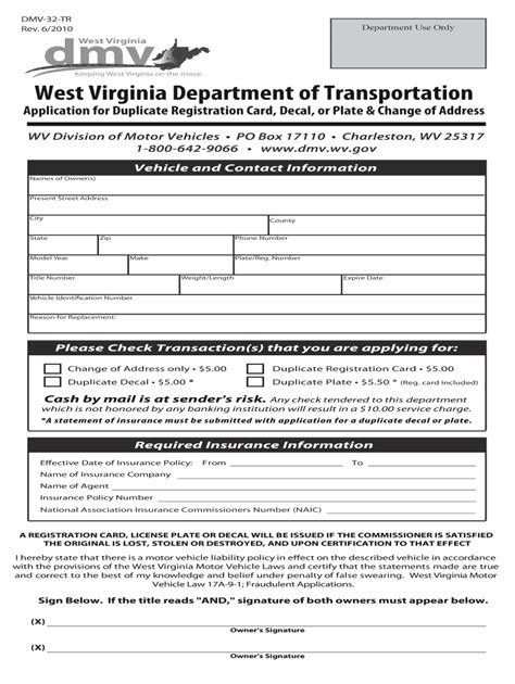 West Virginia Dmv Fill Out And Sign Online Dochub