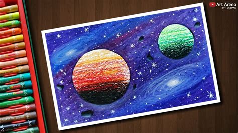 Object drawing, oil pastel drawing o, oil pastel painting for beginners, oil pastel painting easy, oil pastel paper, oil pastel pencils in this beginners guide, i'm going to go through all of the supplies you need to get started with pastel pencils, how to choose your. Galaxy Drawing with Oil Pastels - step by step