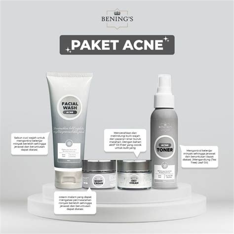 Jual Paket Acne Benings (kulit berjerawat) | Shopee Indonesia