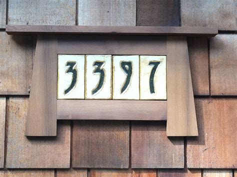 Arts And Crafts Style House Numbers Pistolholler