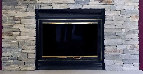 Fireplace Stone With Silver Patina Ledgestone Dry Stacked