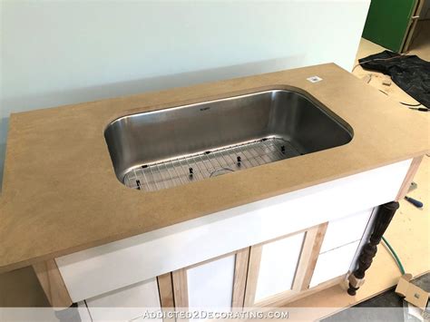 Diy Mdf Bathroom Countertop For An Undermount Sink Addicted 2 Decorating®