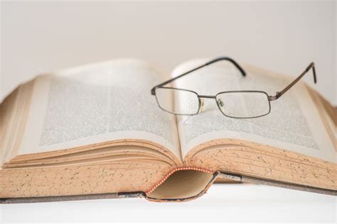 Antique Book With Glasses Stock Image Image Of Bookworm 68246011