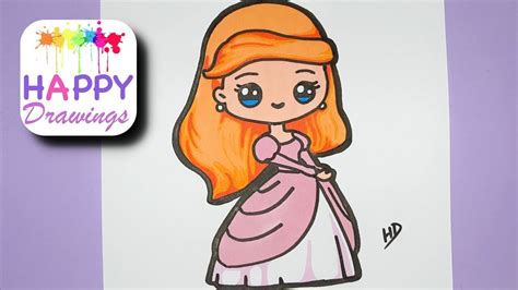 Cute Disney Princess Cartoon Drawing With Colours Disney Princesses