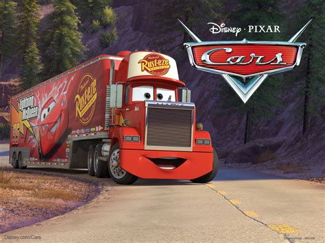 Mack The Truck From Pixars Movie Cars Desktop Wallpaper