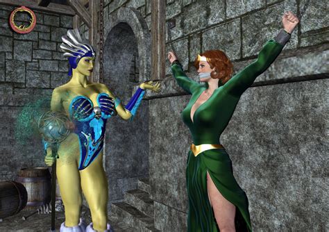 Queen Marlena Held Hostage By Evil Lyn By Uroboros Art On Deviantart