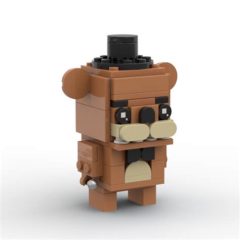 Lego Moc Freddy Fazbear Brickheadz By Bobthemadcow Rebrickable