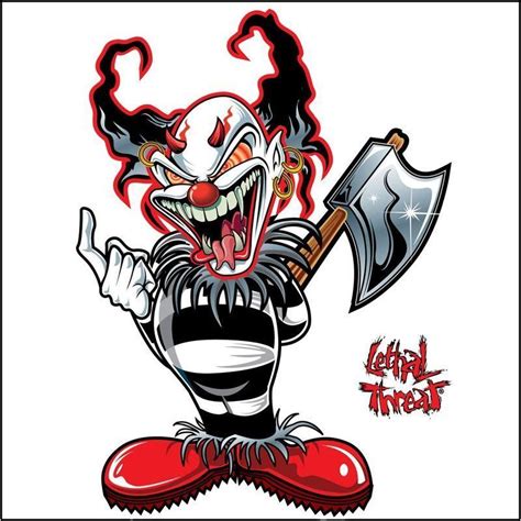 Pilot Automotive 6 Inch X 8 Inch Ax Clown Vehicle Car Decal Stickers