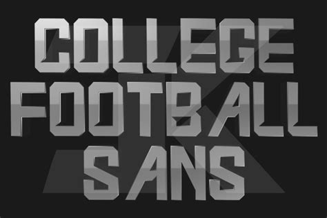 College Football Sans Font Jk Typeface Fontspace