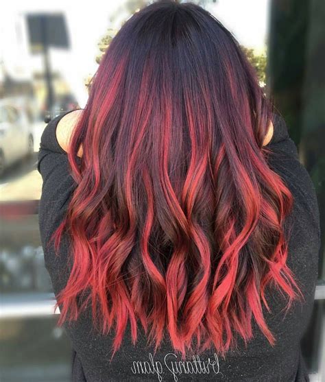 2020 Popular Red And Black Medium Hairstyles
