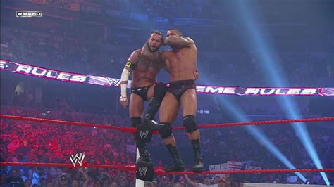 Randy Orton Vs Cm Punk Last Man Standing Match Extreme Rules Wwe