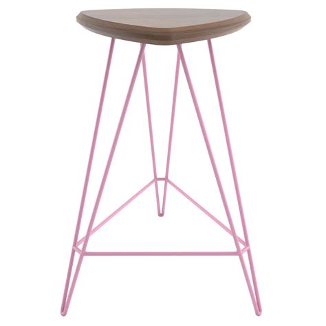 Madison Hairpin Counter Stool Walnut Black For Sale At 1stdibs