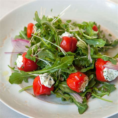 The amount of peppadews is a guess, as i never wrote that down! Stuffed Peppadew Pepper and Arugula Salad | Arugula salad ...