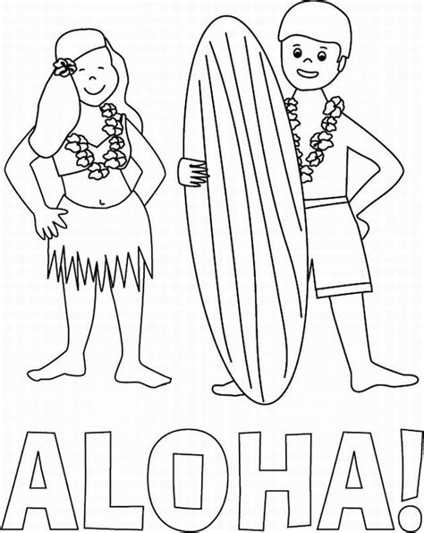 Hawaii Coloring Pages Free Printables