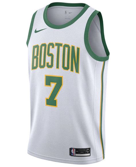 Boston celtics city edition logo. Nike Synthetic Jaylen Brown Boston Celtics City Swingman ...