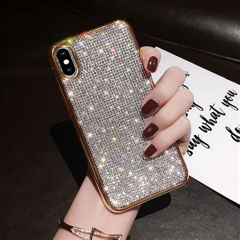 Luxury Bling Case For Iphone X Xr Xs Max Case Fashion Crystal Soft Case