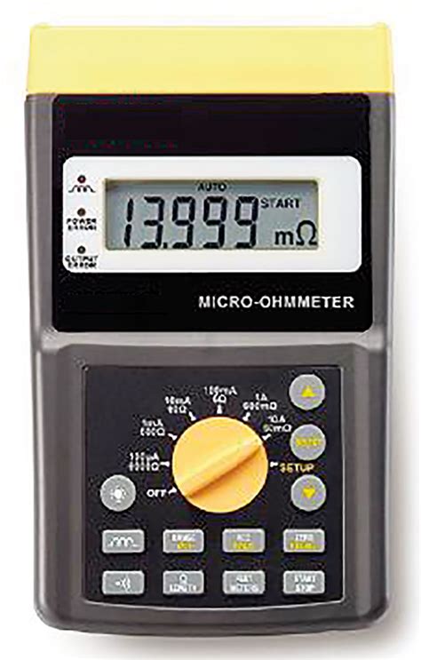 Micro Milliohmmètre Portable 10 A Résolution 1 µΩ Française D