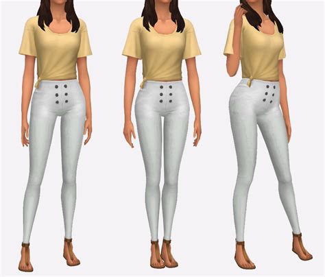 Simista A Little Sims 4 Blog High Waisted Pants