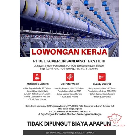 Lowongan kerja loker gg membagikan info mengenai lowongan kerja purwodadi grobogan dengan kualifikasi sebagai berikut loker populer 2021. Info Loker Marbot 2021 : Info lowongan kerja terbaru di ...