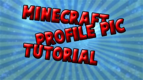 Minecraft Profile Pic Tutorial Photoshopcs6 Youtube