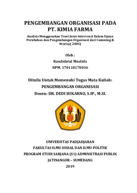 Check spelling or type a new query. (PDF) PENGEMBANGAN ORGANISASI PADA PT. KIMIA FARMA ...