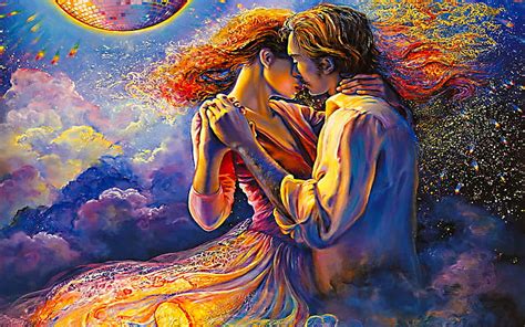 Hd Wallpaper Art Couple Dance Love Me Painting With Wallpaper
