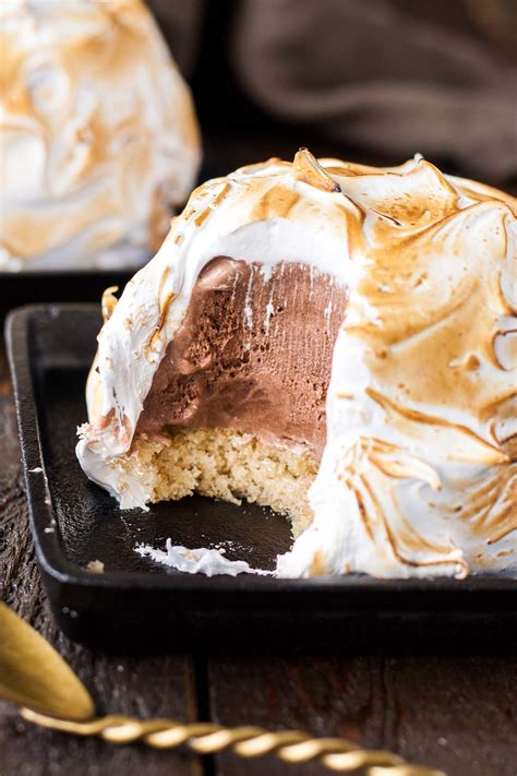 For special occasions sprinkle the sponge with a cherry or orange liqueur before spreading with the jam. S'mores Baked Alaska | Liv for Cake