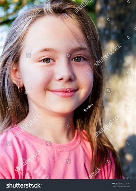 Portrait Cute Little Girl Outside Stock Photo 153322631 Shutterstock