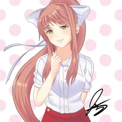 Monika In A Casual Outfit~ 💚💚💚 By Skydoesblue On Deviantart Ddlc