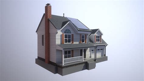 3d Model Modern Suburban House 2 Cgtrader