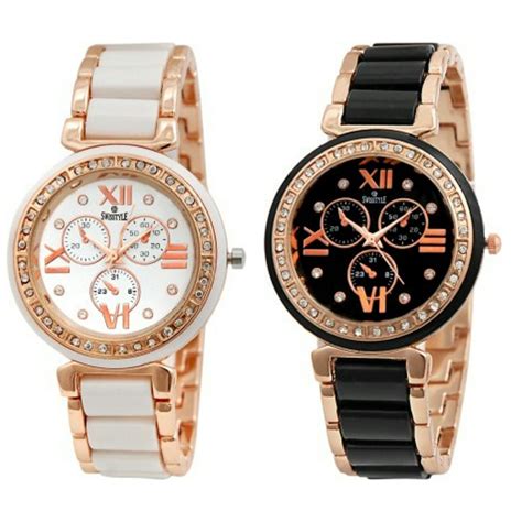 Swisstyle Analogue White Dial & Black Dial Womens Watches 