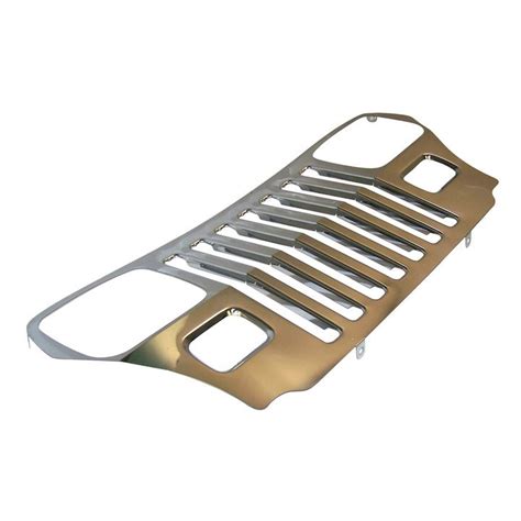 Jeep Yj Wrangler Stainless Steel Grille Overlay Rt34044