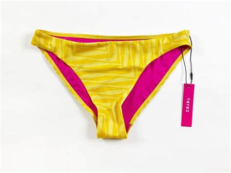 Terez New Electric Lemonade Yellow Full Coverage Bikini Swim Bathing