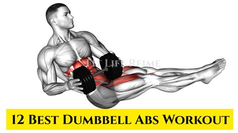 12 Best Dumbbell Abs Workout Dumbbell Home Abs Workout Youtube