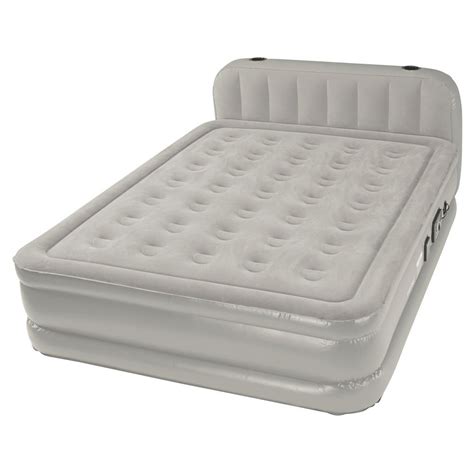 Insta Bed Raised 18 Queen Air Mattress With Headboard And Neverflat