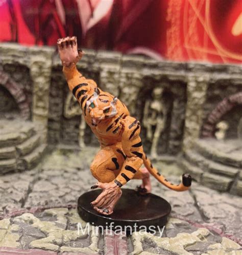 Weretiger Dandd Miniature Dungeons Dragons Pathfinder Mini Tiger