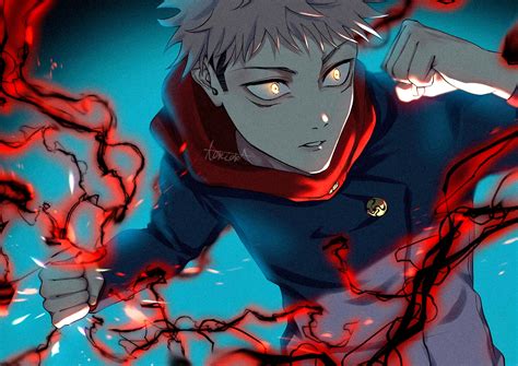 Yuji Itadori Hd Jujutsu Kaisen Fan Art Wallpaper Hd Anime K Wallpapers Images And Background