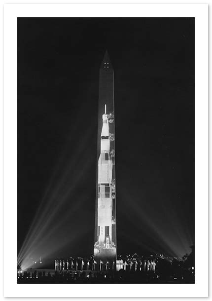 Joe Yablonsky Photography Saturn V Projection Onto The Washington