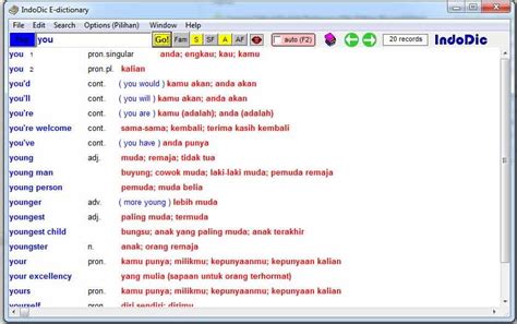 Dapatkan kamus indonesia, malaysia dan juga terjemahan inggris disini. Kamus Inggris-Indonesia dan Kamus Indonesia-Inggris ...