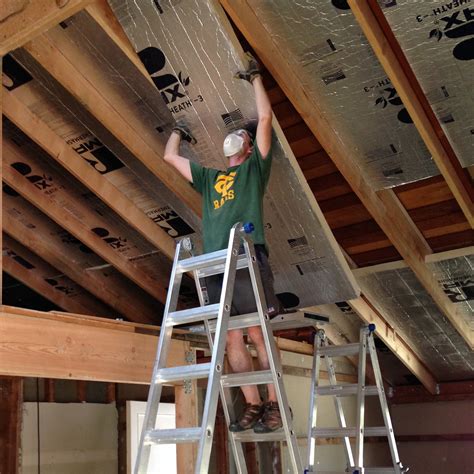 How to install a beam and panel ceiling. How We Turned Our House into a Giant Foam Box, Part II ...